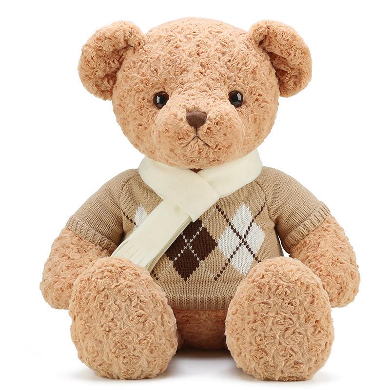 CustomPlushMaker Scarf Sweater Teddy Bear Doll Stuffed Toy Large Doll Gift Girl Sweater Bear Doll 50cm(19.69in)