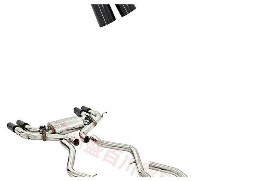 Stainless Steel Remote Control Valve Muffler Exhaust for BMW X5M/X6M E70/E71 4.4T