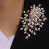 Elegant Pearl Flower Brooch Pin Badge For Women Girls Fashion Clothes Suit Accessories Jewelry Gifts