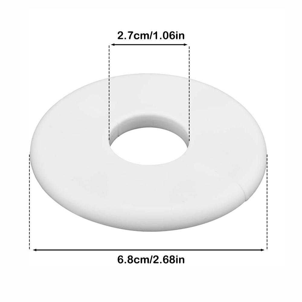 Self-adhesive Water Pipes Hole Cover White Wall Split Flange Faucet Kitchen Toilet Decorative