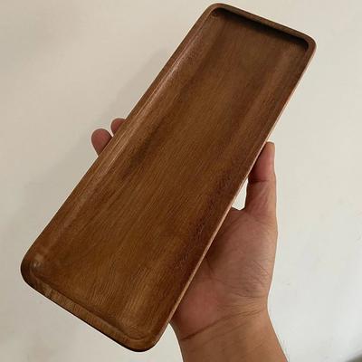 1 Stück Holz Kaffee Tablett Rechteckig Lebensmittel Tassen Tabletts Dekoratives Holz Tablett Gongfu Tee Palette Dessert Süßigkeiten Bambus Palette