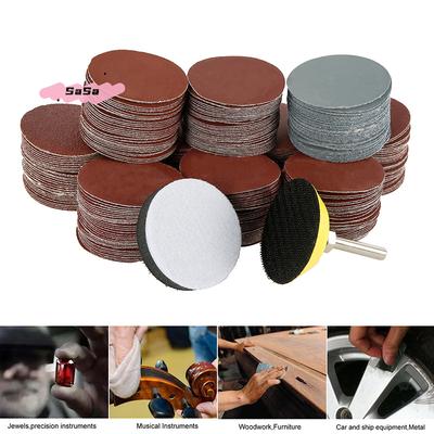 S-100 Pièces Disques Abrasifs Pad Kit Pour Perceuse Meuleuse Outils Rotatifs Avec Plaque de Support Comprend Papiers de Verre Grain 80-3000