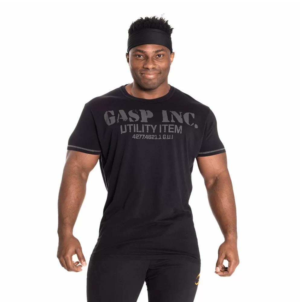 

God Fitness (Fashion Original) Gaishi Bodybuilding 3D Cutting Retro Trendy Sports Running Basketball Training Short Sleeve T-shirt M чёрный