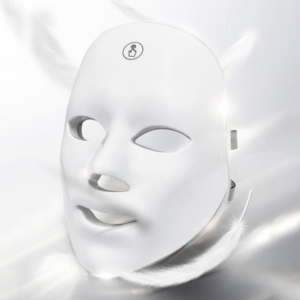 7 Colors LED Face Mask Rechargeable Photon SPA Mask Photon Facial LED Mask  Remove Acne Wrinkle