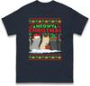 Meowy Christmas Winter Holiday T Shirt,Santa Pet Cat New Year Xmas Group Costume