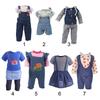 Playing House Dollhouse Accessories Slip Dress Suspender Pants Doll Clothes T-shirt Trousers