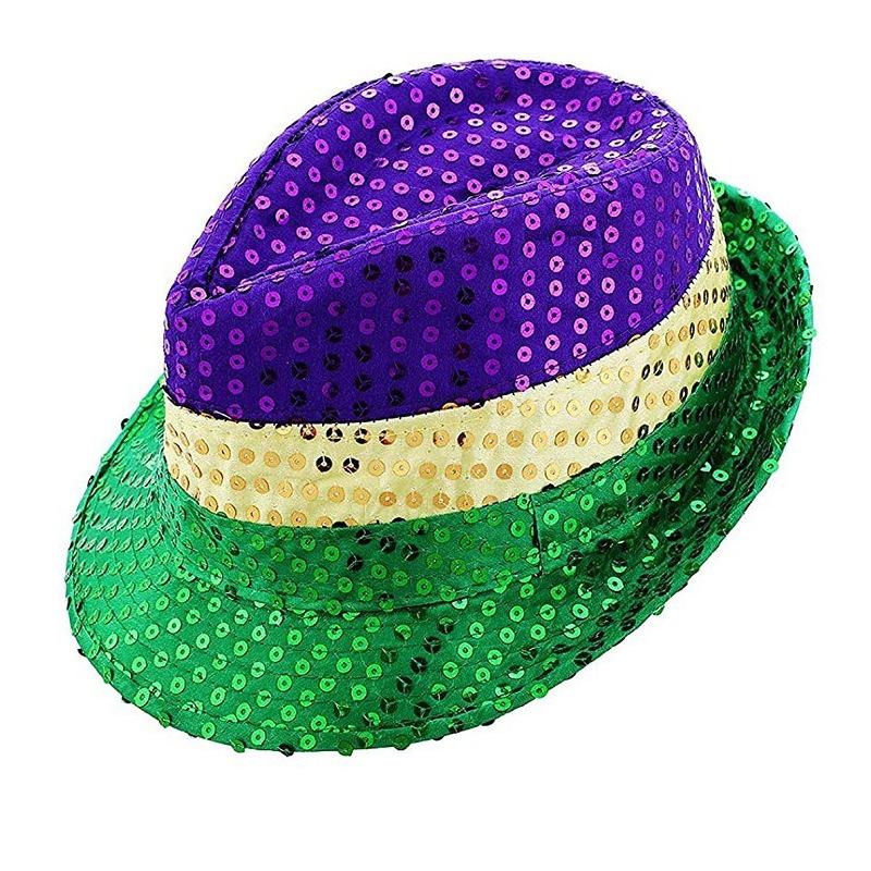 Mardi Gras Accessories Stage Costume Set Props Hats Masks Headbands Beaded Necklaces Sunglasses Socks Halloween Prop Decorations