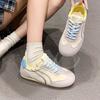 2025 Spring Ballet Training Shoes Women's New Internet Celebrities Super Fire Flat Casual Sports Shoes Retro Lace-up Forrest Gump Shoes