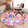 Custom Name Ms. Rachel Printed Round Rug Carpet Chair Rug Area Rug Entryway Doormats,for Office Chair Living Room Bedroom Kitchen Room.