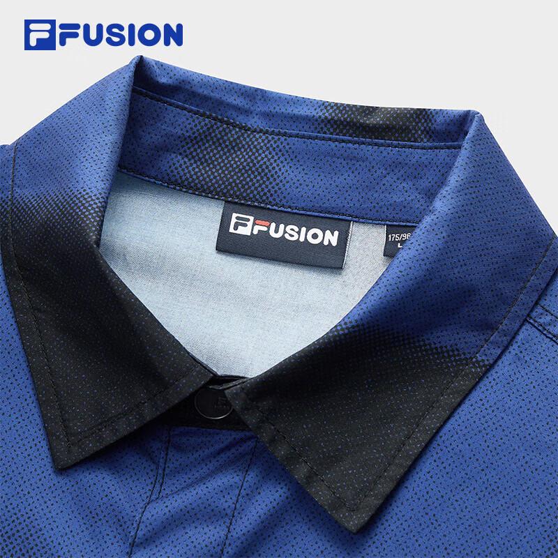 FILA FUSION Men's Summer Breathable Loose Fit Woven T-Shirt
