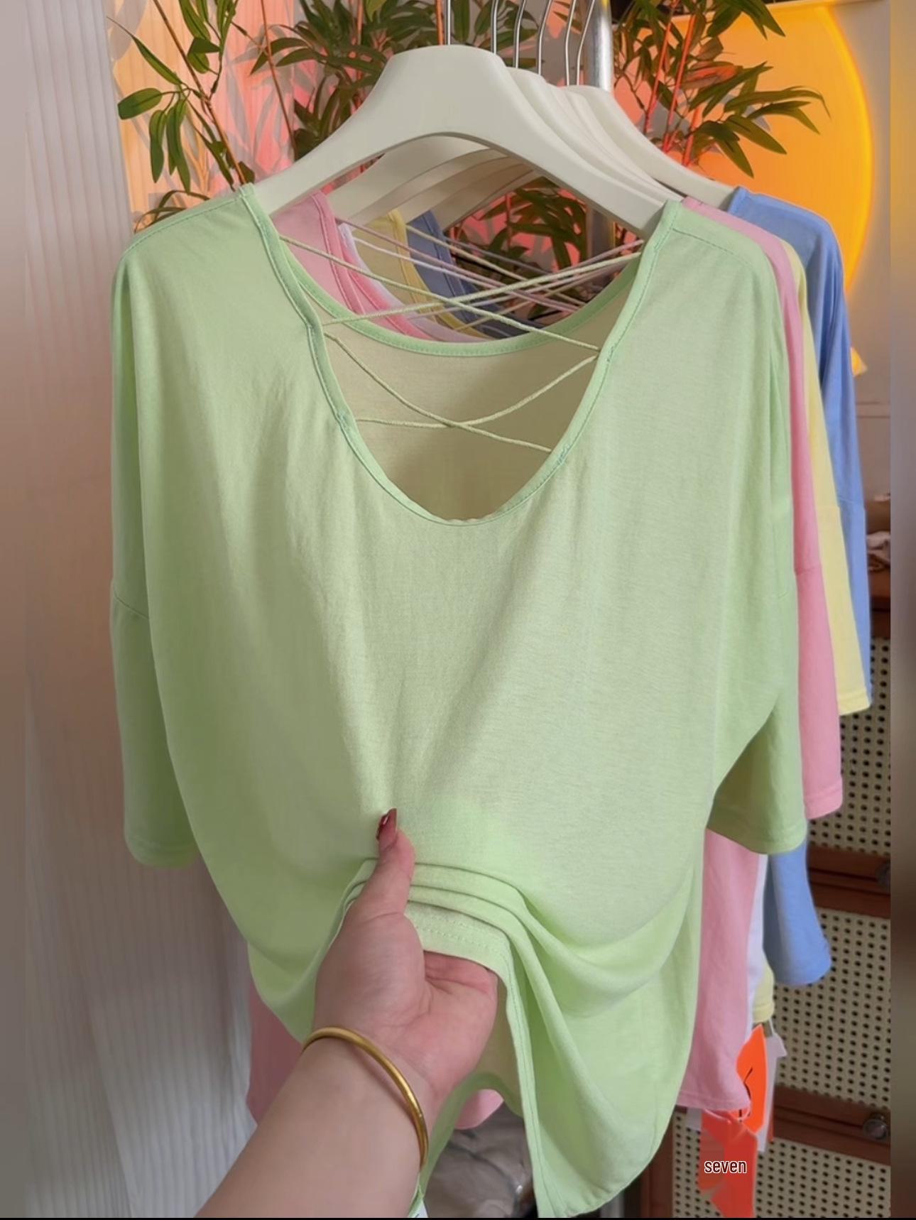 

Женская легкая солнцезащитная летняя блузка с длинным рукавом - свободный крой, воздушный дизайн One Size (suitable for 80-145 jin)