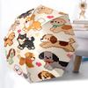 1pc Dogs Hearts Fashionable Automatic Opening/Closing Folding Umbrella with 8 Bones, Windproof Portable, Daily Use099