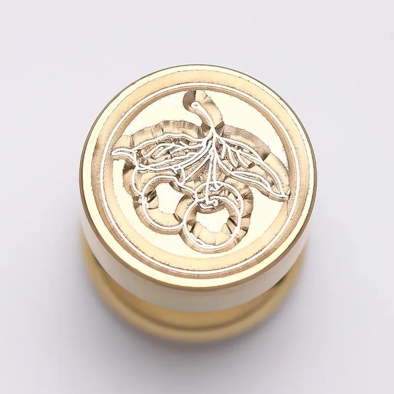 Seal Wax Seal Stamps Head Stamp Retro Metal Plant Seal Floral Plants Scrapbooking Stamps Craft Diy Wedding Decorative Invitation