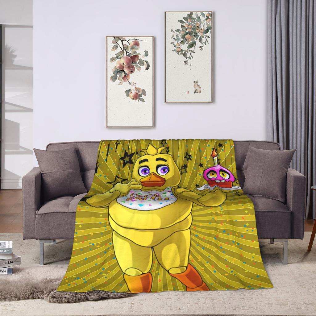 Bei Freddys Phantom Freddy Decken Fleece Herbst FNAF Spiel Atmungsaktiv Warm Überwürfe für Bettwäsche Schlafzimmer Bettwäsche Überwürfe