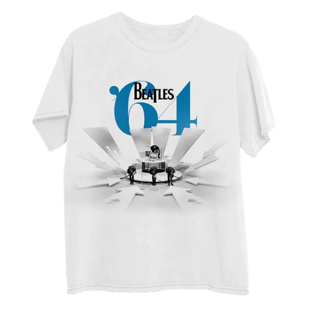 

Футболка The Beatles Rock Band Футболка из фильма 64 Летняя мода Спортивная футболка из чистого хлопка Мужская футболка Одежда Футболка Y2k Женская 4XL