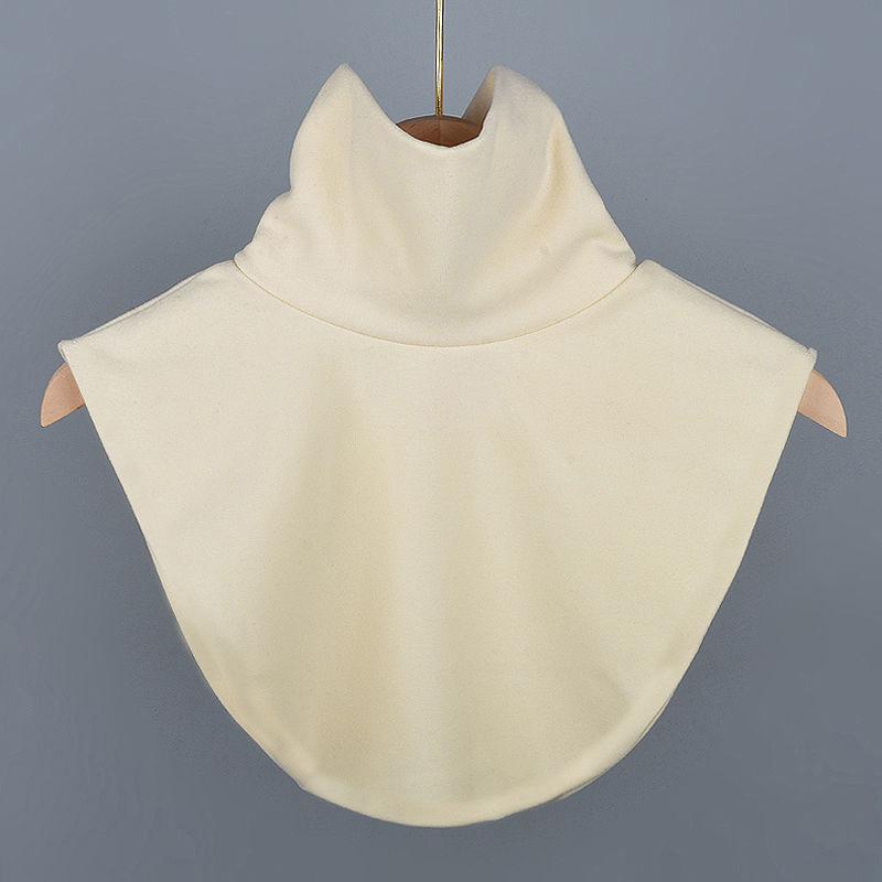 Unisex's Solid Color High Neck Detachable Collar Decorative Collar Warm Cervical Protection for Autumn and Winter
