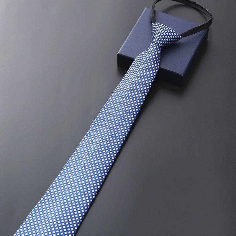 Male Zipper Design Neck Tie for Business Necktie Formal Suit Accessories