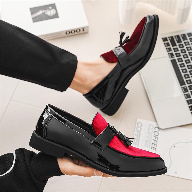 9918 Herren Lederschuhe Große Größe Ein Pedal Faule Quasten Loafer Größe 38-48 Herren Doudou Schuhe