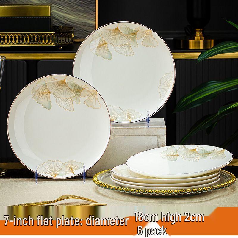 Jingdezhen Light Luxury Ceramic Dinnerware Set