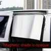 Tendalino Magnetico per Finestrino Auto Argento Titanio Tendalino Parasole per Finestrino Laterale Auto Pieghevole Copertura per Finestrino Laterale Auto, Protezione Privacy Oscurante
