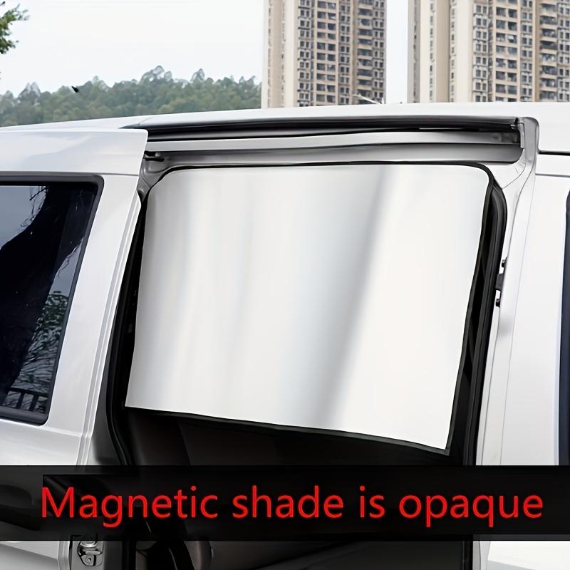 Tendalino Magnetico per Finestrino Auto Argento Titanio Tendalino Parasole per Finestrino Laterale Auto Pieghevole Copertura per Finestrino Laterale Auto, Protezione Privacy Oscurante