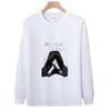 High-End Pure Cotton Men'S Trendy Long-Sleeved T-Shirt Bottoming Shirt Heavy Printing Men'S Clothing Simple And Versatile