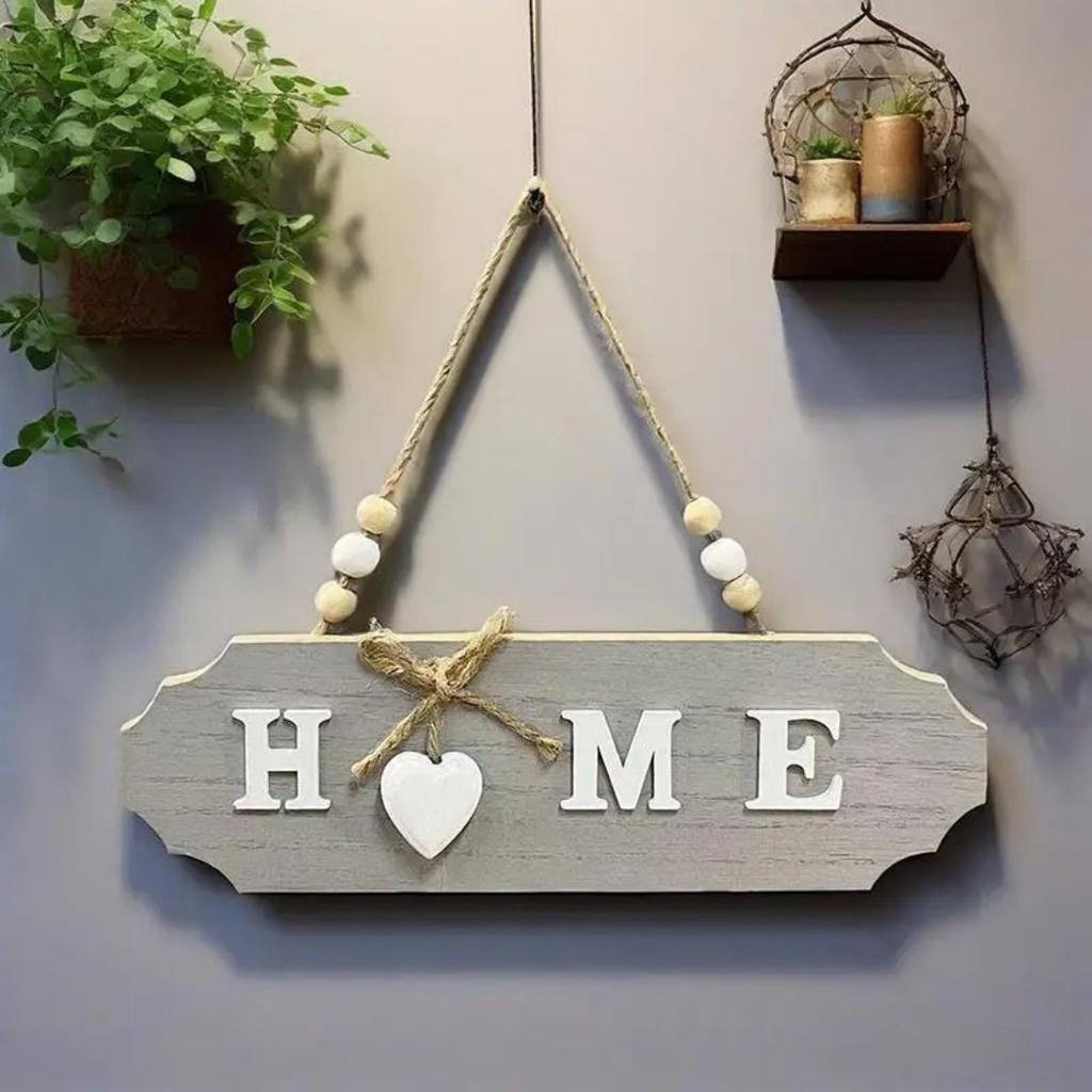 1pc Welcome Sign For Wall Wood Welcome Sign Home Decor English Letter Design Wall Sign Decor Holiday Hotels Ornament All Season
