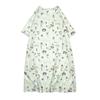 Kusguru Japan Bohemian Jersey Knit Loose Dress Green T-Shirt, Women's,