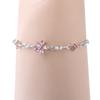 Shimmering Rhinestones Bracelet Fashionable Silver Plated Handchain Adjustable Length Wristchain Stylish Party Jewelry
