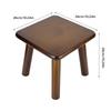 Multi Purpose Household Wood Stools Cute Small Bench Child St   Furniture Stool(  NutBrown )