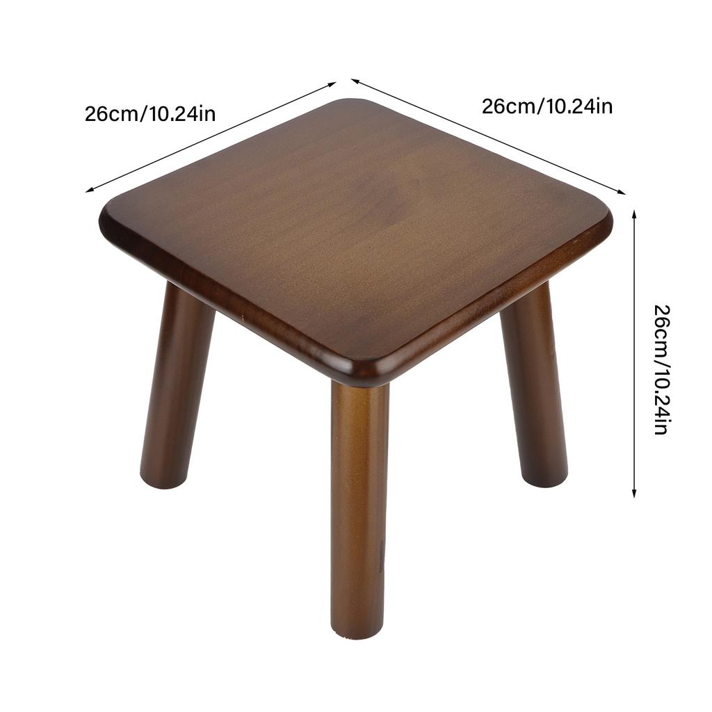 Multi Purpose Household Wood Stools Cute Small Bench Child St Furniture Stool( NutBrown )