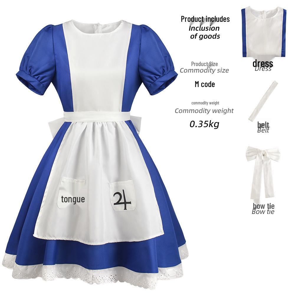 Alice Madness Returns Halloween Maid Cosplay Costume