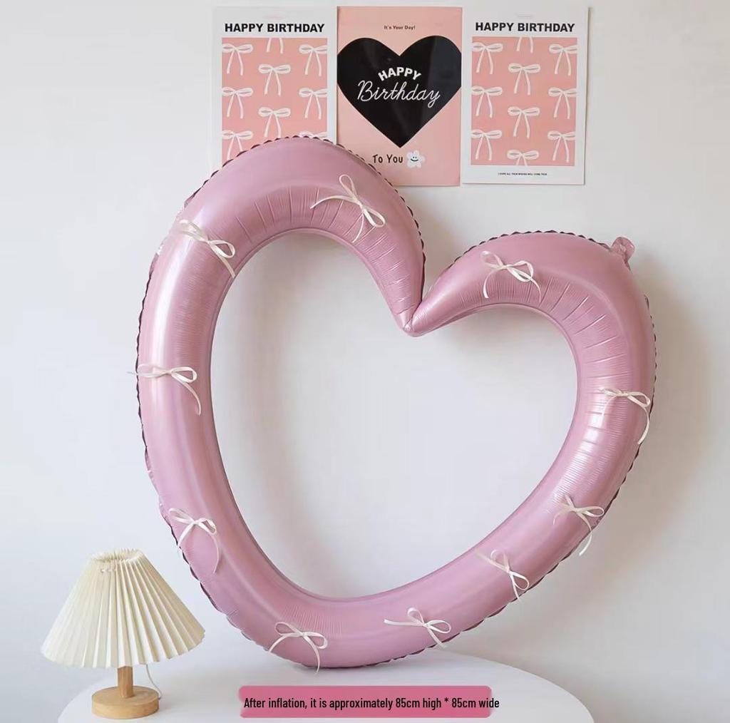 First Birthday Heart Photo Frame Balloon Decoration for Boys & Girls