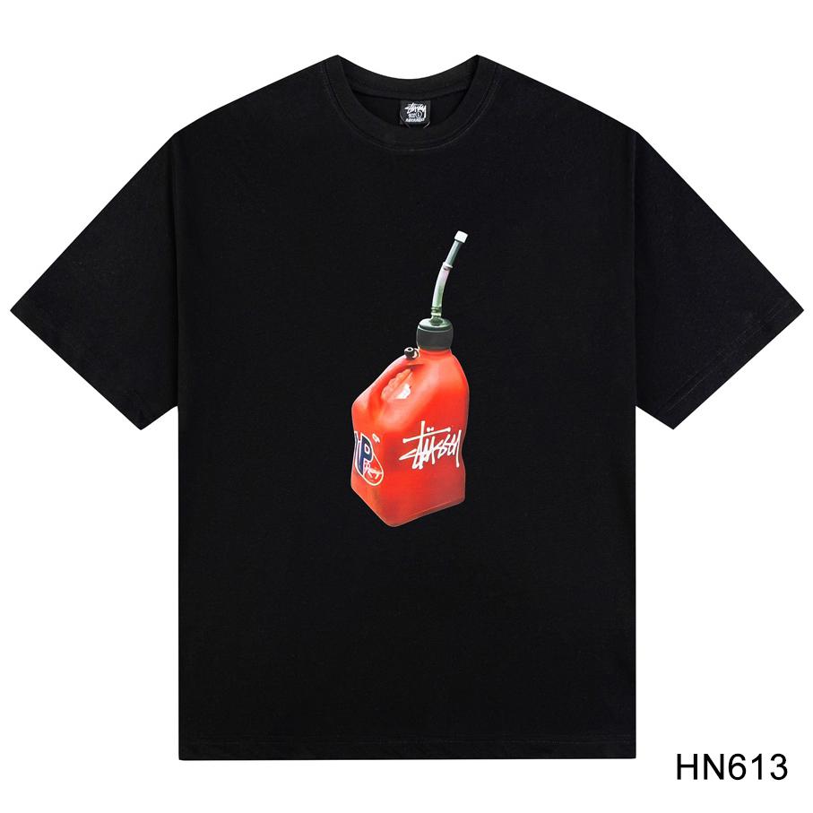 Stussy 2025 Sommer Neues hochwertiges Rundhals-T-Shirt aus Baumwolle für Männer und Frauen mit Öltank-Musterdruck Paar-T-Shirt