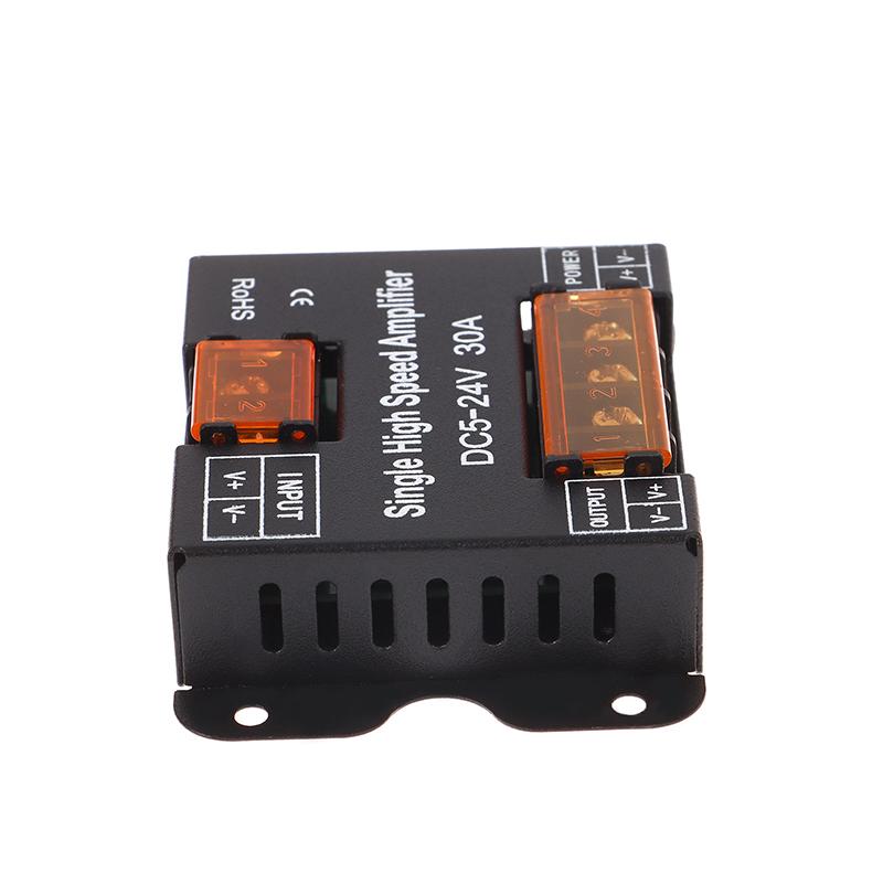 Led 30A/Ch 360W Dc5-24V Ip20 Single Color High Speed Alplifier Led Single Color Amplifier Repeater For Light Strip