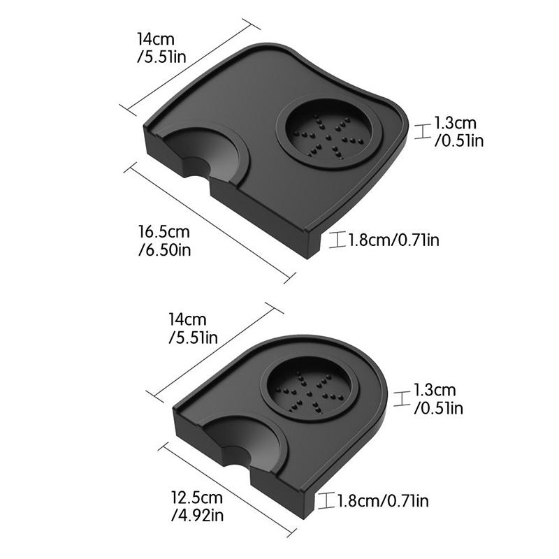 Espresso Kaffeetamper Matte Anti Station Press Tamper Halter Eckmatte Pad Silikon Kaffeegeschirr Wdt Werkzeuge Tamper Barista