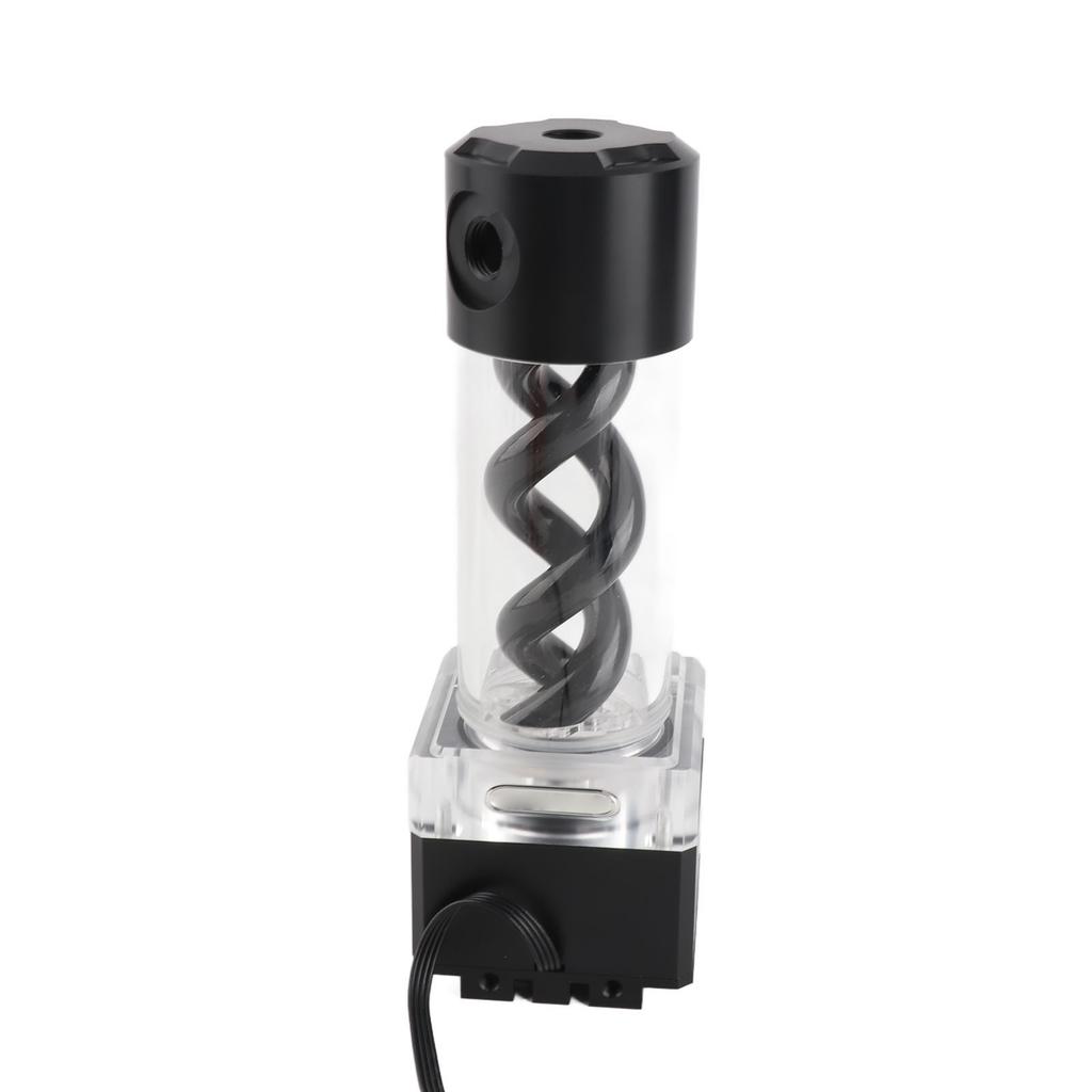 Aluminiumanode PMMA Computer Wasserkühlung T Virus Integriertes Wasserpumpenset(Schwarz )