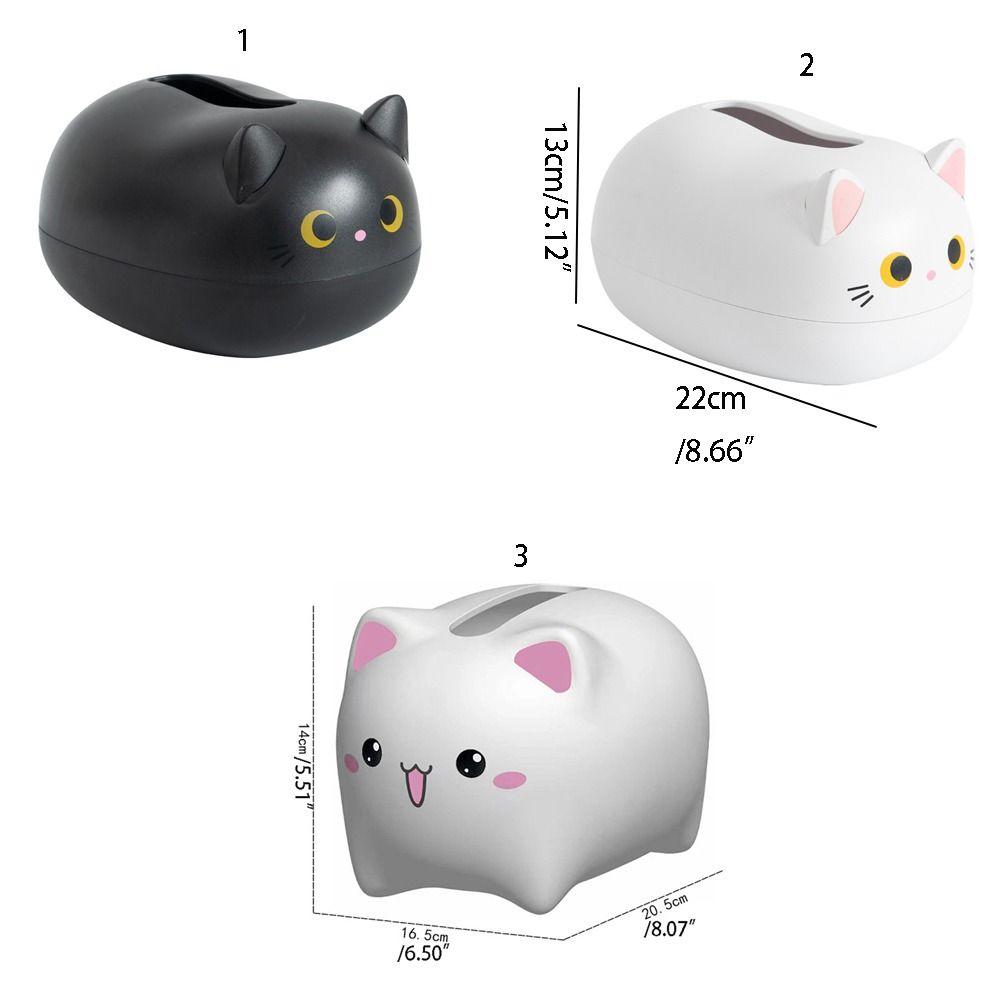 Cartoon Cartoon Paper Box Handicraft Napkin Storage Box Simple Cat Tissue Box  Kitchen