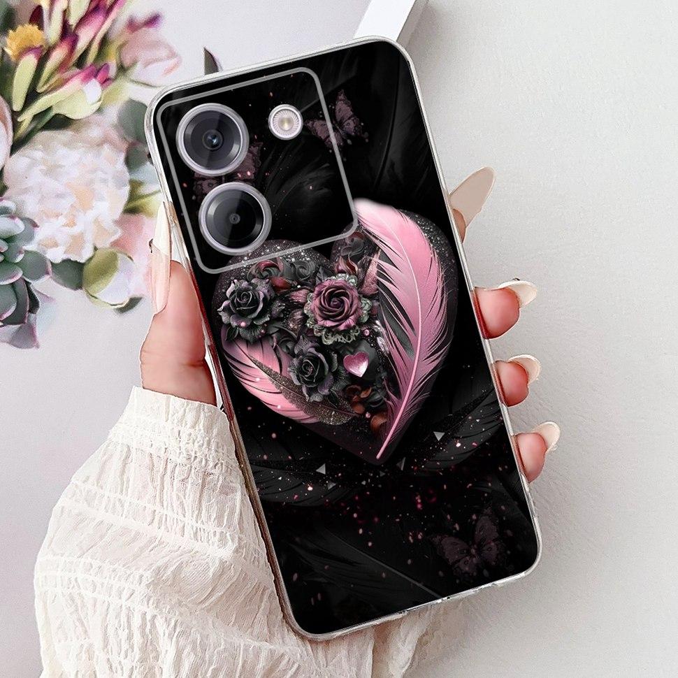 For Xiaomi Poco M7 Pro 5G Case New Dargon Art Painted Cover For Poco M7 PocoM7 Pro 5G Back Cover Soft TPU Fundas Coque