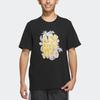 adidas Neo Logo Print Rundhals Locker Kurzarm T-Shirt Unisex Oberteile Schwarz IP3885