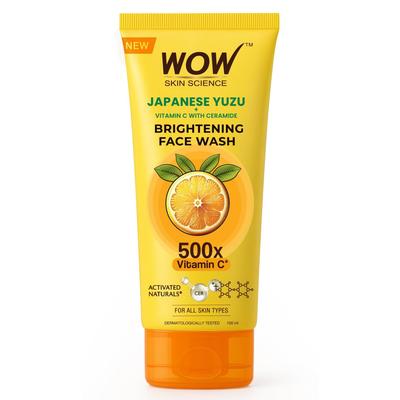 Limpador Facial Japonês Yuzu Vitamina C Ceramida 100ml Pacote Ilumina a Pele Naturalmente