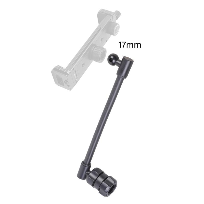 Adjustable 20cm Z Shape Extension Rod With Double 17mm Ball Joints For Tablet Vehicle Flexible Device Mounting Positions