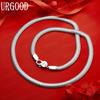 925 Sterling Silver Simple Fish Scale Necklace - Banquet Gift Jewelry