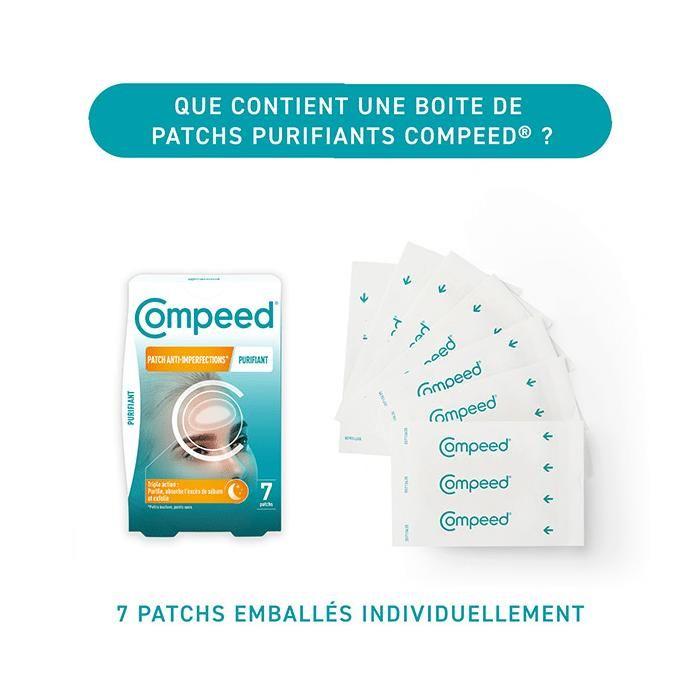 Compeed Patchs anti-imperfections purifiants hydrocolloides 7 unités