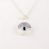 Black Onyx Gemstone 925 Sterling Silver Jewelry Handmade Designer Pendant 1.4" PP-57-21