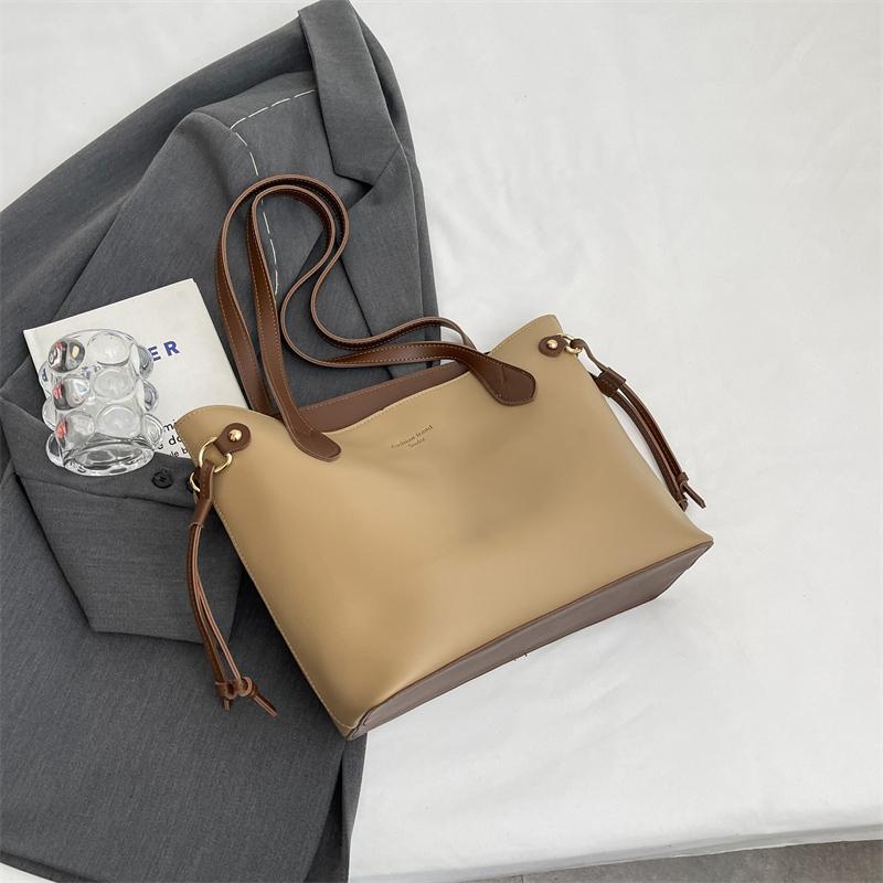 Velkokapacitní taška Dámská taška přes rameno Kožená taška Bucket Bag