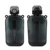 Flat Water Bottle 750ml Slim PC Silicone Leak Proof with Strap Flat Drinking Bottle for Sports