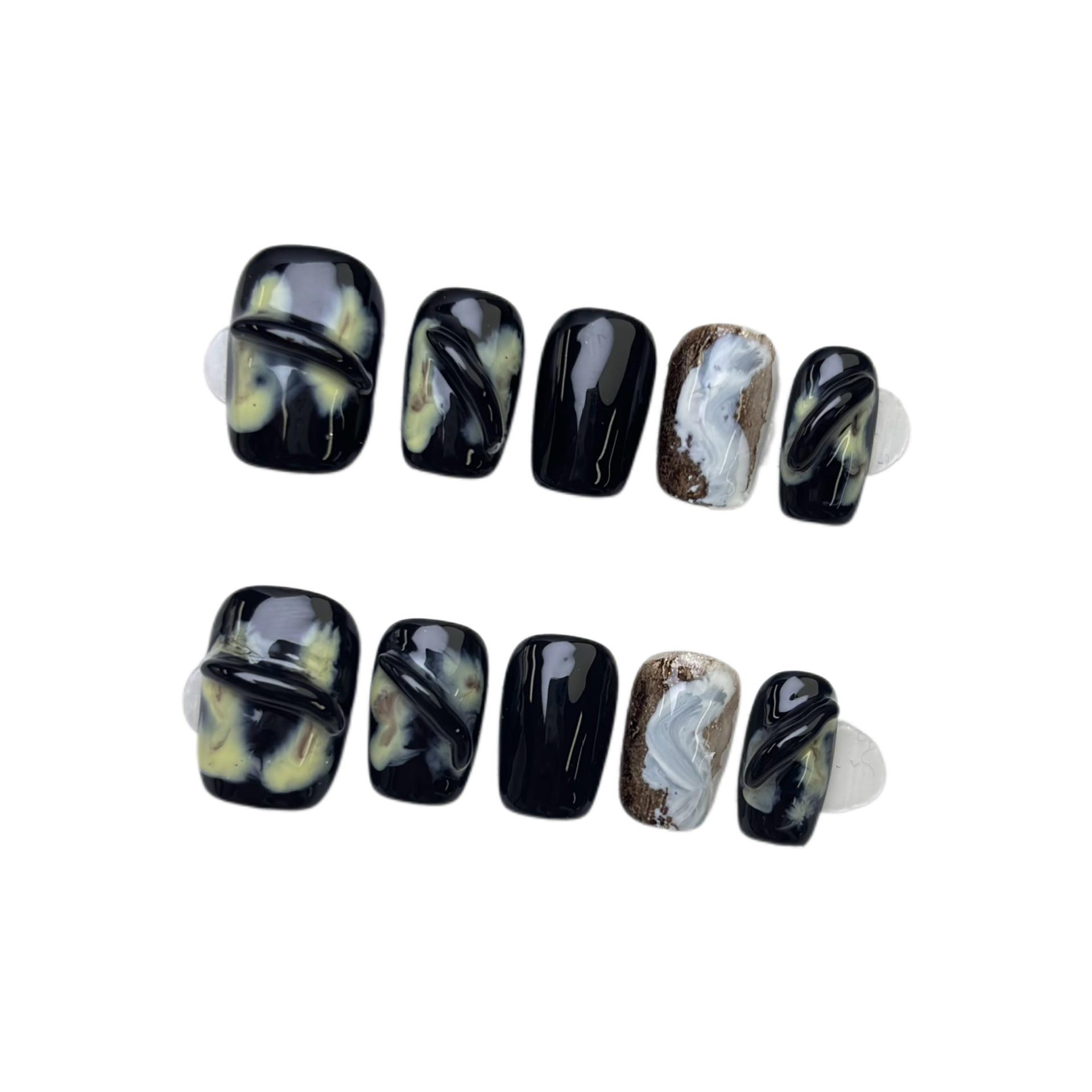 

Idyll Handmade Removable Short False Nail Stickers Extra Small
