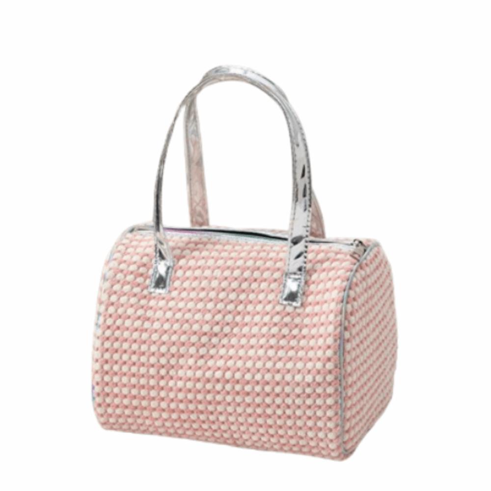 

Soft Travel Makeup Bag Portable Casual Cosmetic Pouch Durable Women s Handbag Travel розовый