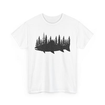 Wildlife Fishing T-Shirt, Forest Wildlife Lovers Fisherman Shirt